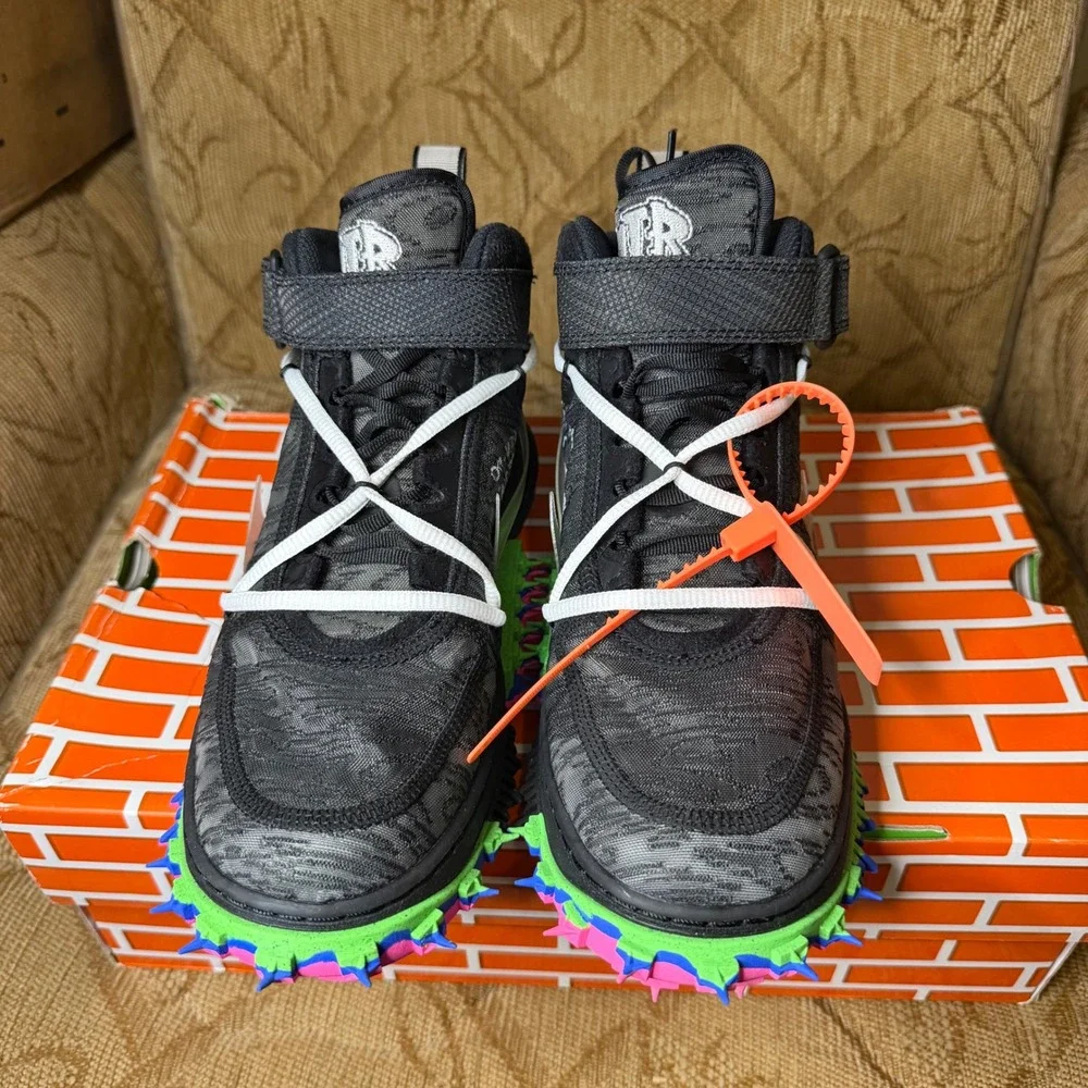Nike x Off-White Air Force 1 Black D06290-001 Men 7 Women 8.5 W/Box
